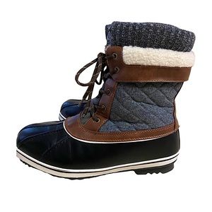 Women’s Mid Calf Waterproof Winter Snow Boots